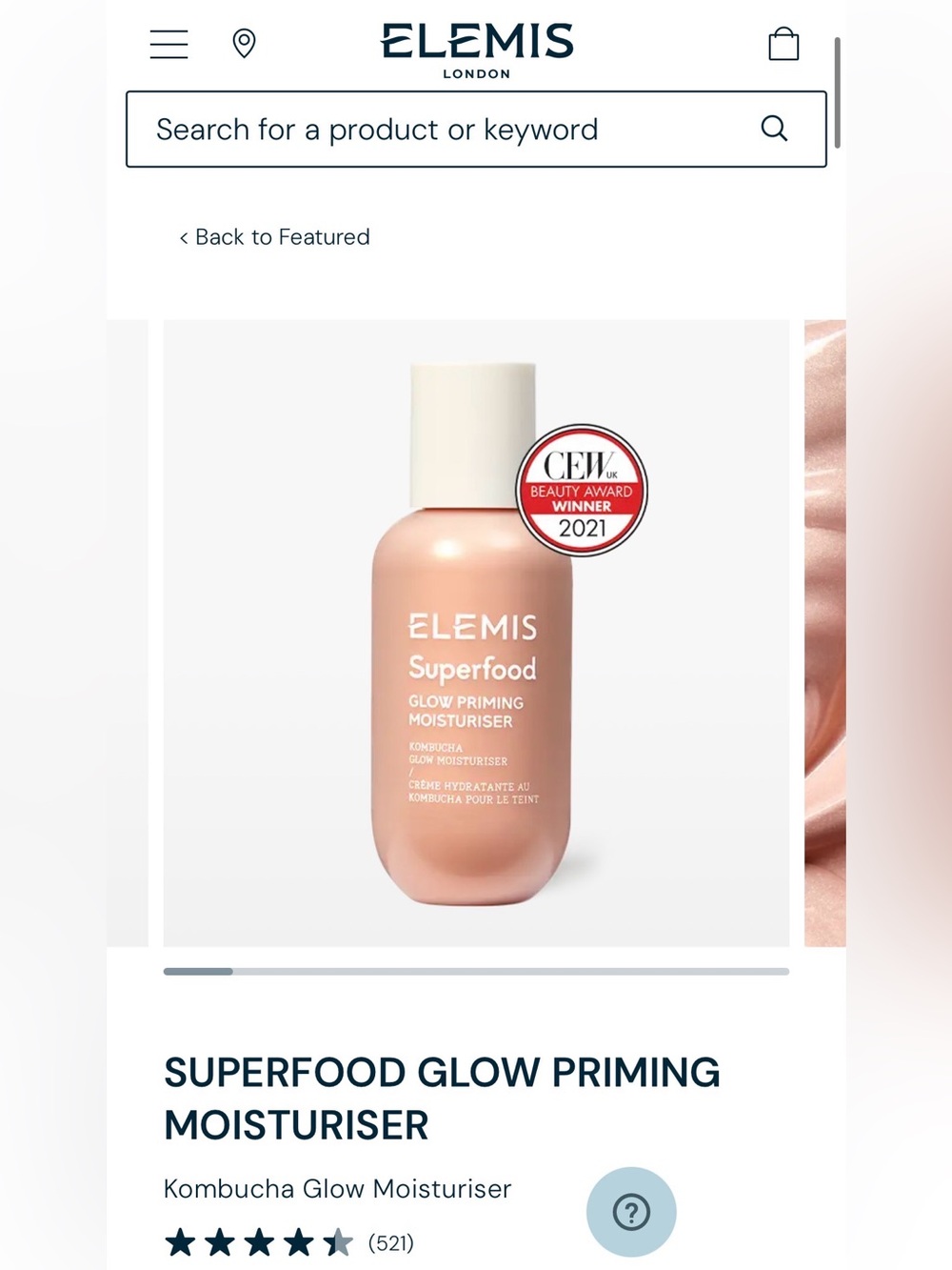 NEW Elemis Superfood Glow Priming Moisturizer Kombucha